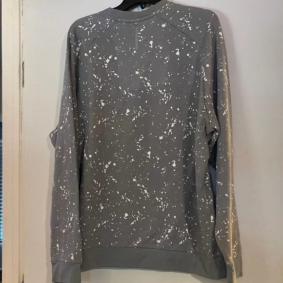 ZELOS Charcoal and White Splatter Crewneck - Picture 5 of 5